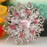 EVER FAITH Austrian Crystal Snowflake in Women's Brooches & Pins