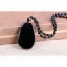 Natural Obsidian Handmade Pendant Necklace in Women's Pendants