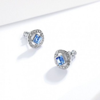 Angelic Earrings Swarovski Sapphire Crystals