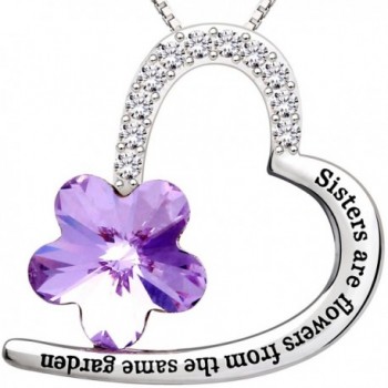 ALOV Jewelry Sterling Zirconia Necklace - Purple - CS126YJ7OSN
