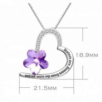 ALOV Jewelry Sterling Zirconia Necklace