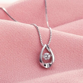 Teardrop Necklace Sterling Zirconia Infinity