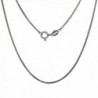 Sterling Silver Box Chain Necklace 1mm Antiqued Finish Nickel Free Italy- Sizes 16 & 18 inch - CF114O5D5D3