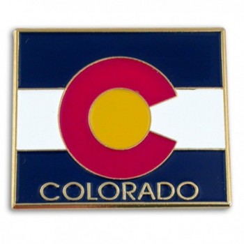 PinMart's State Shape of Colorado and Colorado Flag Lapel Pin 1-1/8" - CB119PEP261