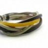APECTO Leather Braided Bracelet Handmade in Women's Link Bracelets