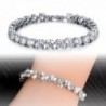 OPK Jewelry Platinum Bracelet Zirconia in Women's Tennis Bracelets
