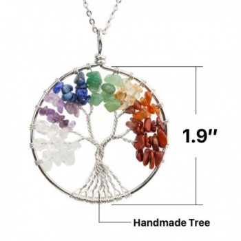 KISSPAT Necklace Handmade Gemstone 7Chakra in Women's Pendants