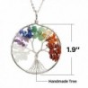 KISSPAT Necklace Handmade Gemstone 7Chakra in Women's Pendants