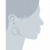 Fossil Glitz Silver Hoop Earrings in Women's Hoop Earrings