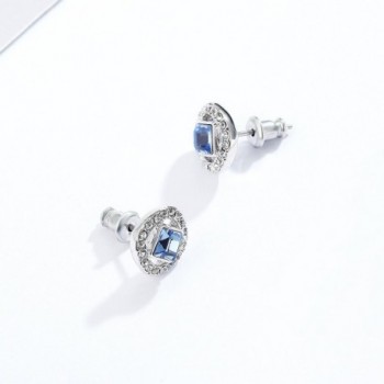 Angelic Earrings Swarovski Sapphire Crystals in Women's Stud Earrings