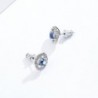 Angelic Earrings Swarovski Sapphire Crystals in Women's Stud Earrings