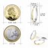 Two tone Jewelry Sterling Silver Earrings in Women's Hoop Earrings