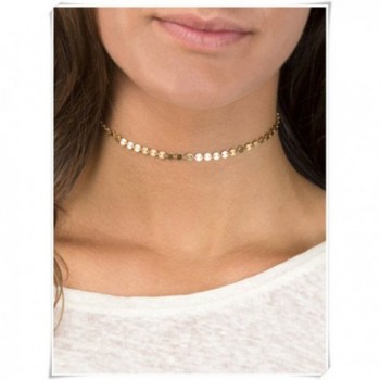 Dainty Chain Choker /Trendy Choker Necklace /Layering Piece/ Gold or Silver Chain Necklace - CW12NBY5BPQ