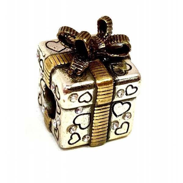 Brighton Gift Box Stopper Bead- J95142- Two Tone Finish - C312O7HMJRA