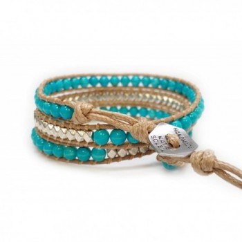 Womens Beaded Bracelet Turquoise Handmade