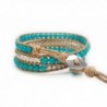 Womens Beaded Bracelet Turquoise Handmade