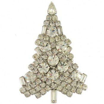 NEW CLASSIC CRYSTAL CHRISTMAS TREE BROOCH PIN MADE WITH SWAROVSKI ELEMENTS - C212O9QDNKR