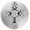 Ginger Snaps FLOWER STONE CROSS SN03-22 (Standard Size) Interchangeable Jewelry Accessories - CJ12INSSFK9