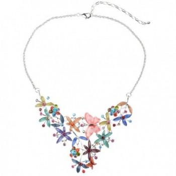 Elegant Colorful Butterfly Necklace Earrings