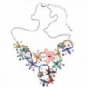 Elegant Colorful Butterfly Necklace Earrings in Women's Pendants