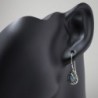 Sterling Filigree Inspired Gemstone Teardrop in Women's Drop & Dangle Earrings
