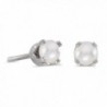 3 mm Petite Round Genuine Gemstone Stud Earrings in 14k Yellow or White Gold - CD183974KRR