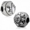 Sun Moon Charm 925 Sterling Silver Clip Lock Stopper Spacer Charm Bead for Charm Bracelet - CR12DW4T5IZ