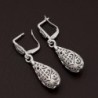 Corykeyes Filigree Teardrop Lever back Earrings in Women's Drop & Dangle Earrings