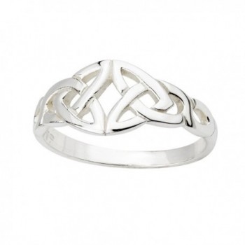 Trinity Knot Ring Sterling Silver Irish Made Size 6.5 - CT118FVYKUJ