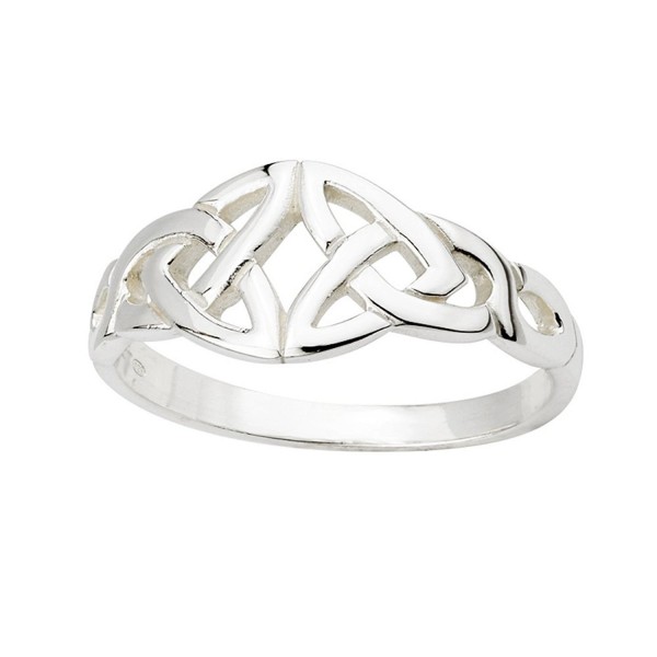 Trinity Knot Ring Sterling Silver Irish Made Size 6.5 - CT118FVYKUJ