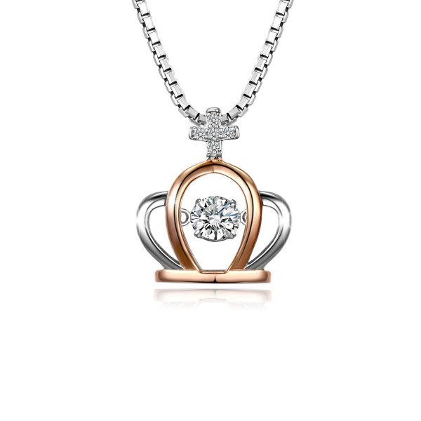 T400 Jewelers Sterling Necklace Swarovski - CU12FKERTJR