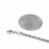Sterling Diamond Cut Chain Necklace Clasp RHODIUM in Women's Chain Necklaces