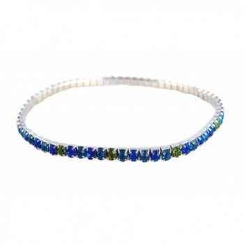 Crystal Stretch Anklet - Blue Green Mix - by A-Ha (A5) - C9128CXQZGL