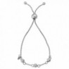 Sterling Silver Diamond-cut Beads Wheat Adjustable Length Slide Bracelet (up to 8") - CO12M1P9ACV
