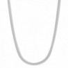 925 Sterling Silver Nickel-Free 3.1mm Herringbone Necklace Made in Italy + Bonus Polishing Cloth - CV12GF49HZF