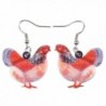 Acrylic Drop Chicken Earrings 2016 News Design Lovely Gift For Girl Women By The Bonsny - CF12IWDIQN1