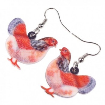 Acrylic Chicken Earrings Design Lovely