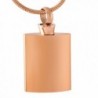 Wine Bottle Blank Stainless Steel Cremation Pendant Necklace Memory Ash Urn - rose gold - CZ1822CYLRE