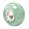 Natural Aventurine Sterling Silver Core European Bead Charm - CQ1152MO24D