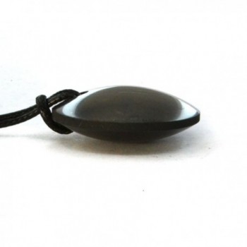 Wallystone Gems: Shungite Pendant Spiritual Balance with Adjustable Cord - C61820NLOON