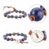 KELITCH Natural Sodalite Leather Bracelet in Women's Strand Bracelets