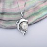 Dolphin Necklace Freshwater Cultured Sterling in Women's Pendants