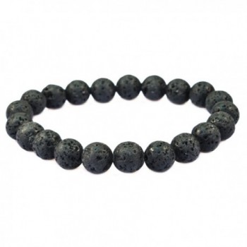 Purple Whale Lava Gemstone Bracelet Good for Healing and Energy 10mm- 91046 - C011CGWXWFH