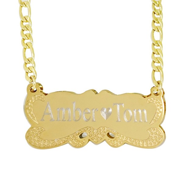 18k Gold Plate Personalized Name Necklace -Custom Made Any Name - C9127UMNQI5