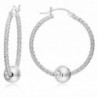 Ocean Twisted Sterling Silver Earrings in Women's Hoop Earrings