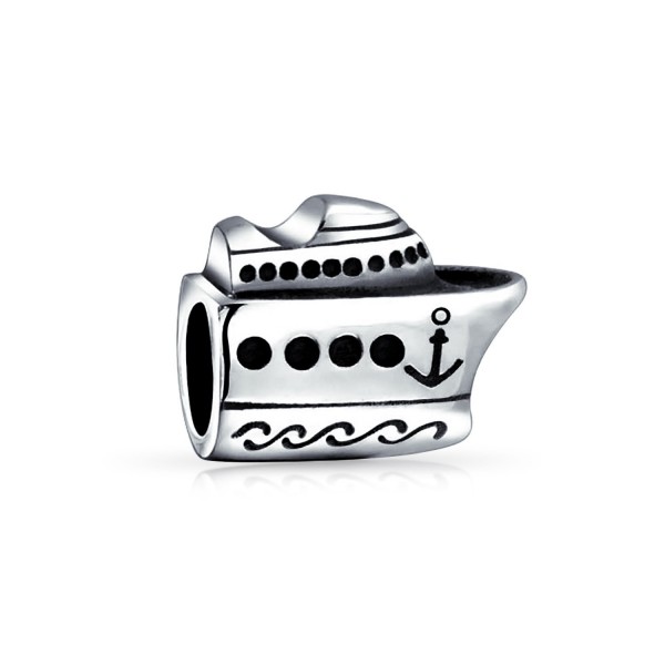 Bling Jewelry Nautical Cruise Ship Bead Charm .925 sterling Silver - CQ11G09SFIV