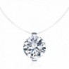 Infinite Solitaire Necklace Sterling Invisible - CD17YK3KDUM