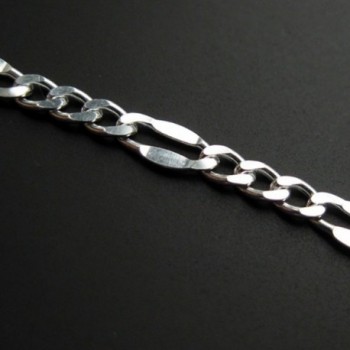 Sterling Silver Chain Fancy Figaro