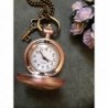 Vintage Quartz Locket Necklace Bronze in Women's Lockets