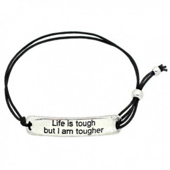 Tough Tougher Inspirational Stretch Bracelet - CX12MYFYHTQ